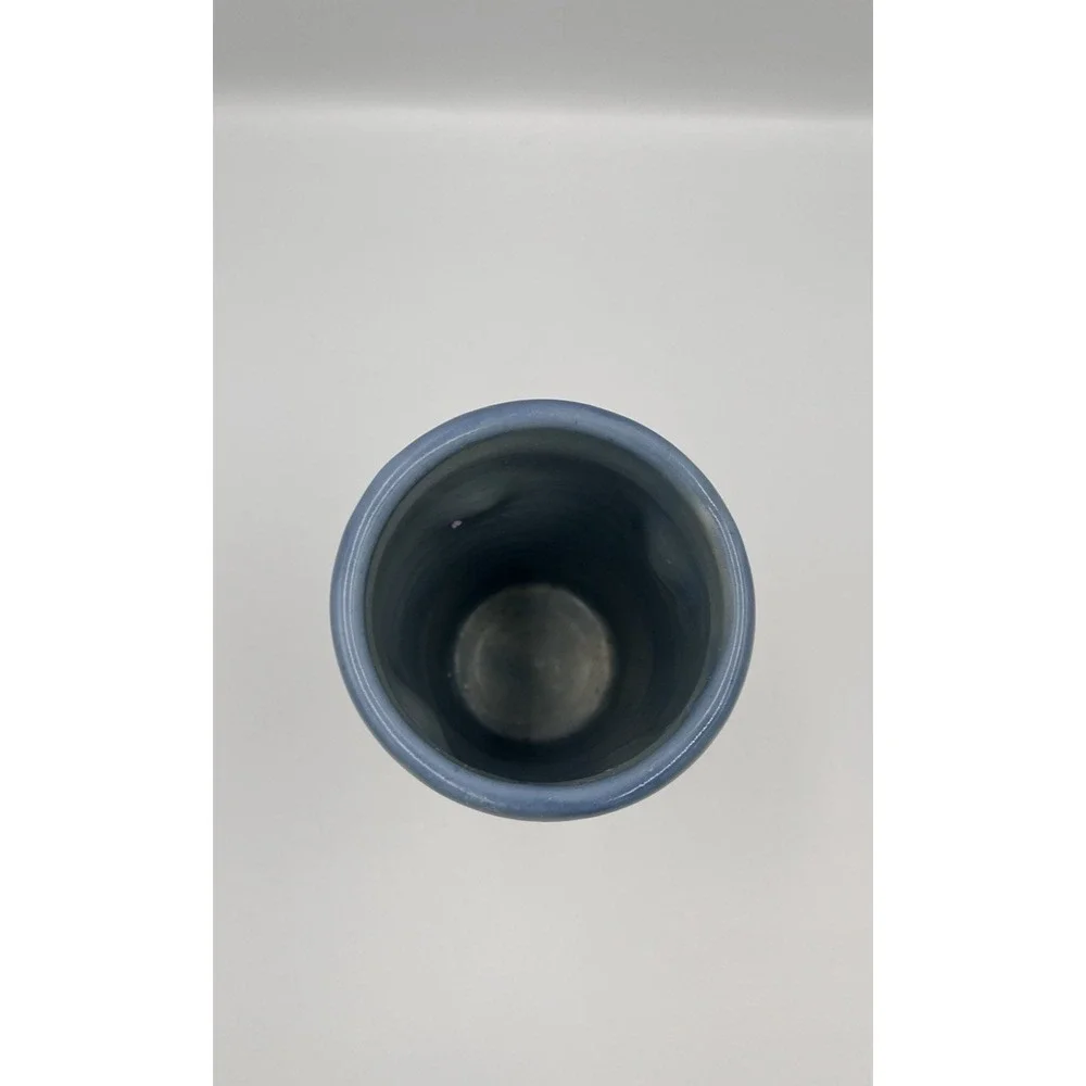 Megan Bernard Swirly Gig Bird Tumbler‎ Pottery Colorful Whimsy Finger Divots